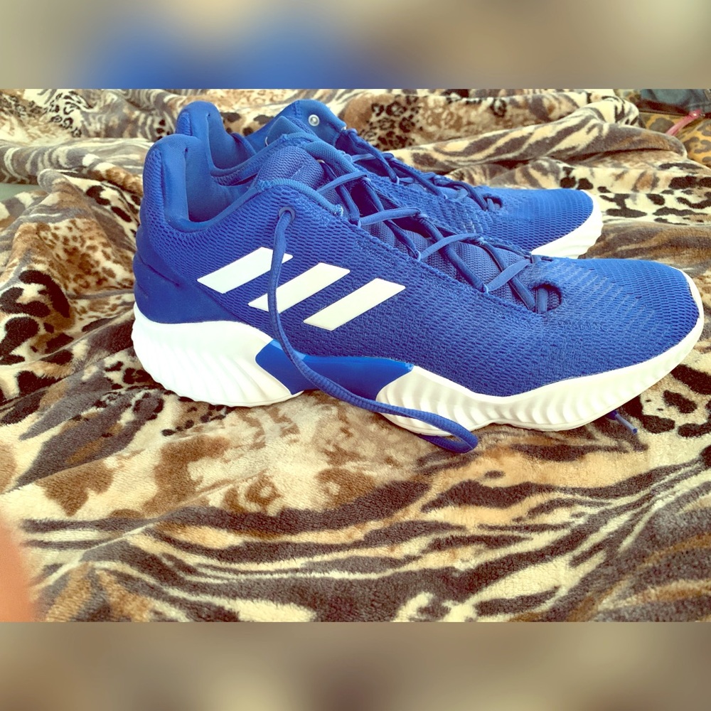 Adidas Royal Blue Basketbal Bounce Sneakers Sz 13